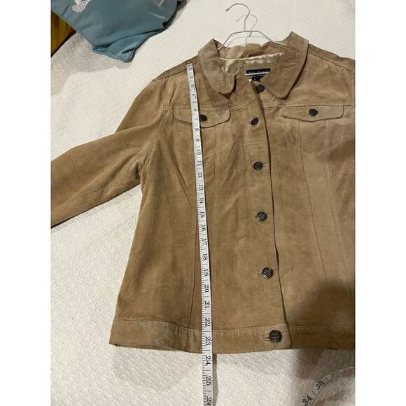 For Joseph Vintage light tans Suede Jacket size XL - Picture 8 of 8